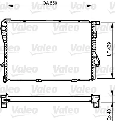 731764 VALEO Радиатор, охлаждение двигателя