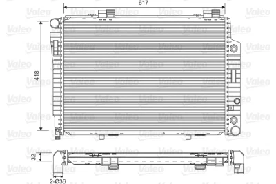 731805 VALEO Радиатор, охлаждение двигателя