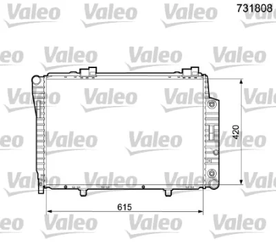 731808 VALEO Радиатор, охлаждение двигателя