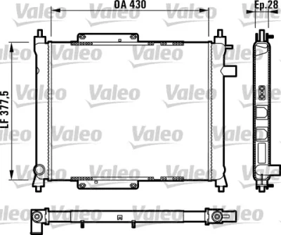 731815 VALEO Радиатор, охлаждение двигателя