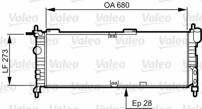 732032 VALEO Радиатор, охлаждение двигателя