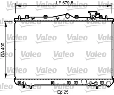 732487 VALEO Радиатор, охлаждение двигателя