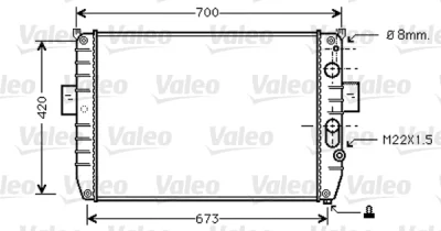 733409 VALEO Радиатор, охлаждение двигателя