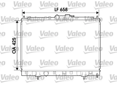 Радиатор, охлаждение двигателя VALEO 734198