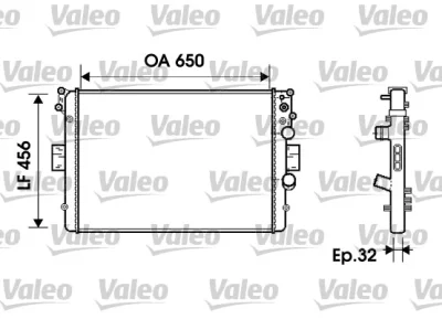 734231 VALEO Радиатор, охлаждение двигателя