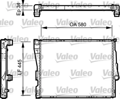 734275 VALEO Радиатор, охлаждение двигателя