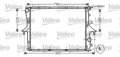 734741 VALEO Радиатор, охлаждение двигателя