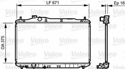 735243 VALEO Радиатор, охлаждение двигателя