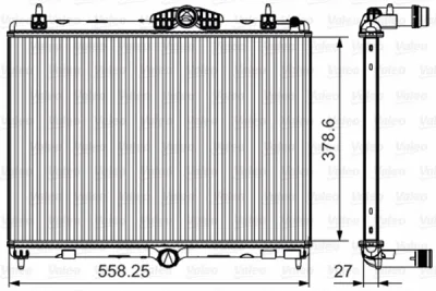 735631 VALEO Радиатор, охлаждение двигателя