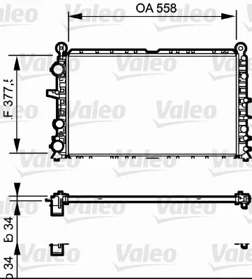 810949 VALEO Радиатор, охлаждение двигателя