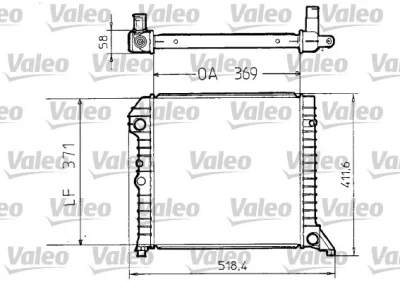 810956 VALEO Радиатор, охлаждение двигателя