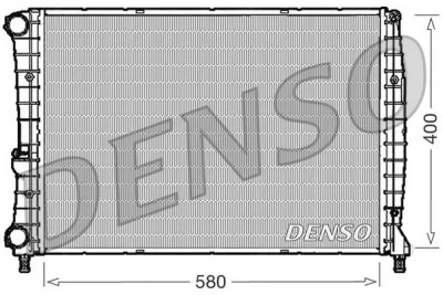Радиатор, охлаждение двигателя DENSO DRM01002