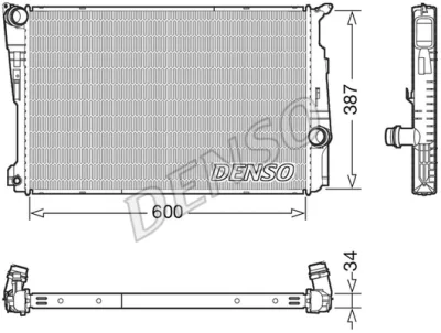 DRM05006 DENSO Радиатор, охлаждение двигателя