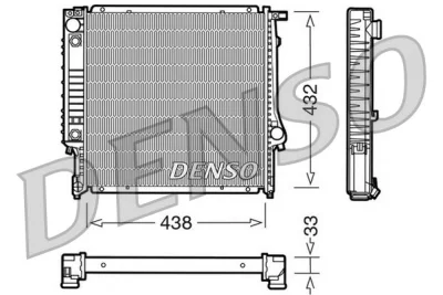 DRM05021 DENSO Радиатор, охлаждение двигателя