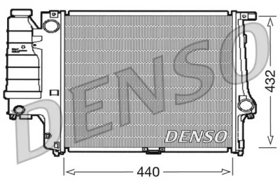 DRM05037 DENSO Радиатор, охлаждение двигателя