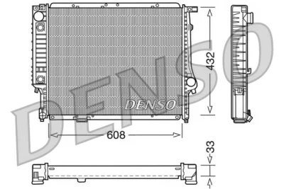 DRM05053 DENSO Радиатор, охлаждение двигателя