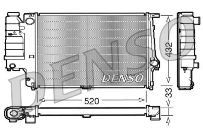 DRM05063 DENSO Радиатор, охлаждение двигателя