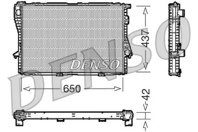DRM05068 DENSO Радиатор, охлаждение двигателя