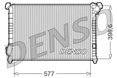 Радиатор, охлаждение двигателя DENSO DRM05102