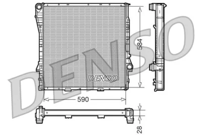 DRM05116 DENSO Радиатор, охлаждение двигателя