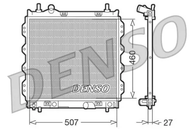 DRM06005 DENSO Радиатор, охлаждение двигателя