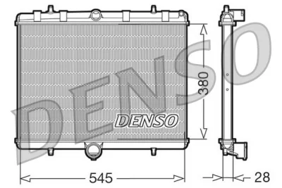 DRM07060 DENSO Радиатор, охлаждение двигателя