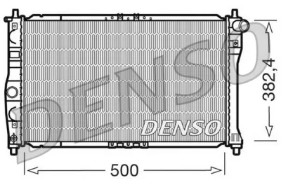 DRM08001 DENSO Радиатор, охлаждение двигателя