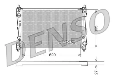 DRM09112 DENSO Радиатор, охлаждение двигателя