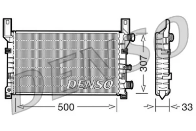 DRM10035 DENSO Радиатор, охлаждение двигателя
