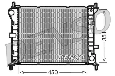 DRM10050 DENSO Радиатор, охлаждение двигателя