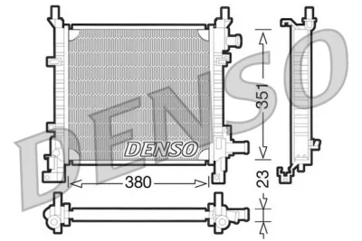 DRM10061 DENSO Радиатор, охлаждение двигателя