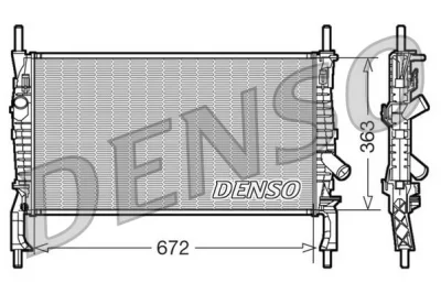 DRM10105 DENSO Радиатор, охлаждение двигателя