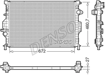 DRM10115 DENSO Радиатор, охлаждение двигателя