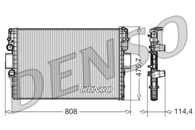 DRM12010 DENSO Радиатор, охлаждение двигателя
