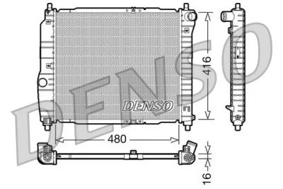 DRM15003 DENSO Радиатор, охлаждение двигателя