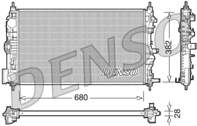 DRM15005 DENSO Радиатор, охлаждение двигателя