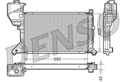 DRM17017 DENSO Радиатор, охлаждение двигателя