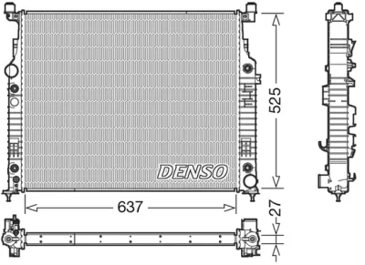 DRM17056 DENSO Радиатор, охлаждение двигателя