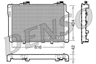 DRM17072 DENSO Радиатор, охлаждение двигателя