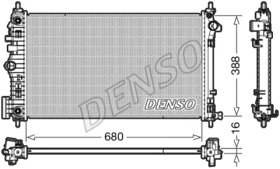 DRM20007 DENSO Радиатор, охлаждение двигателя