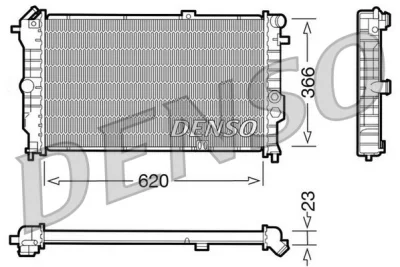 DRM20020 DENSO Радиатор, охлаждение двигателя