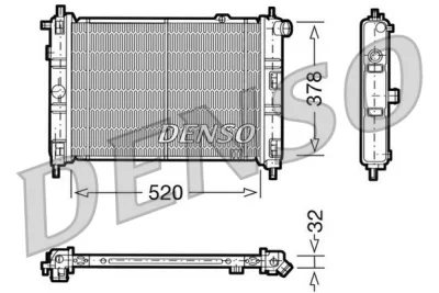 DRM20030 DENSO Радиатор, охлаждение двигателя