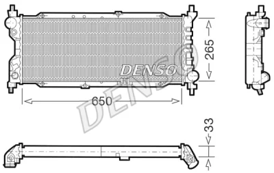 DRM20036 DENSO Радиатор, охлаждение двигателя