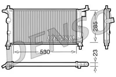 DRM20037 DENSO Радиатор, охлаждение двигателя
