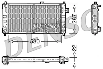 DRM20062 DENSO Радиатор, охлаждение двигателя