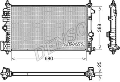 DRM20109 DENSO Радиатор, охлаждение двигателя