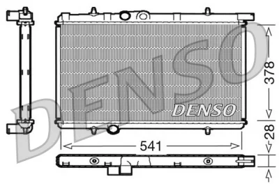 DRM21021 DENSO Радиатор, охлаждение двигателя