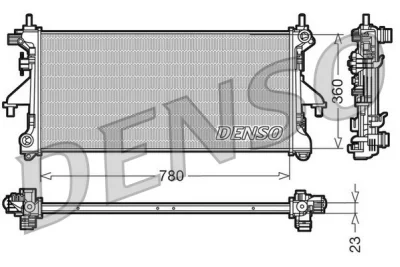 DRM21100 DENSO Радиатор, охлаждение двигателя