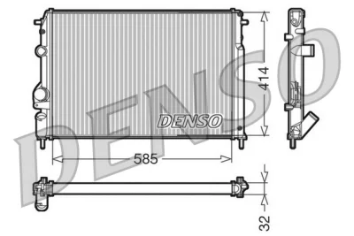 DRM23110 DENSO Радиатор, охлаждение двигателя