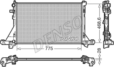DRM23112 DENSO Радиатор, охлаждение двигателя